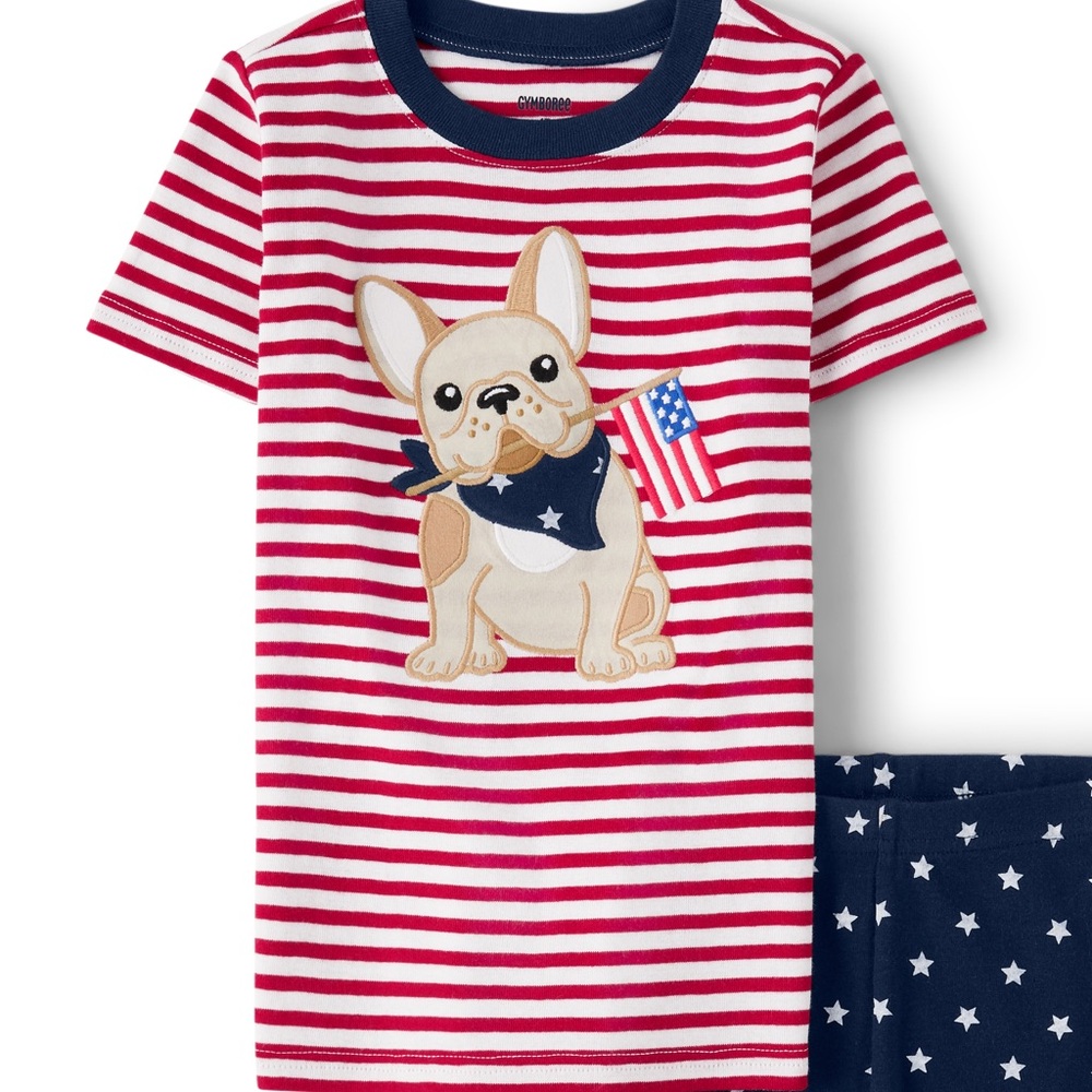 Gymboree Embroidered Dog Top